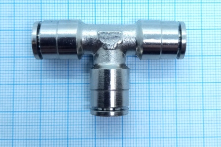 Тройник быстросъемный металл под трубку 0805  (Smart) 